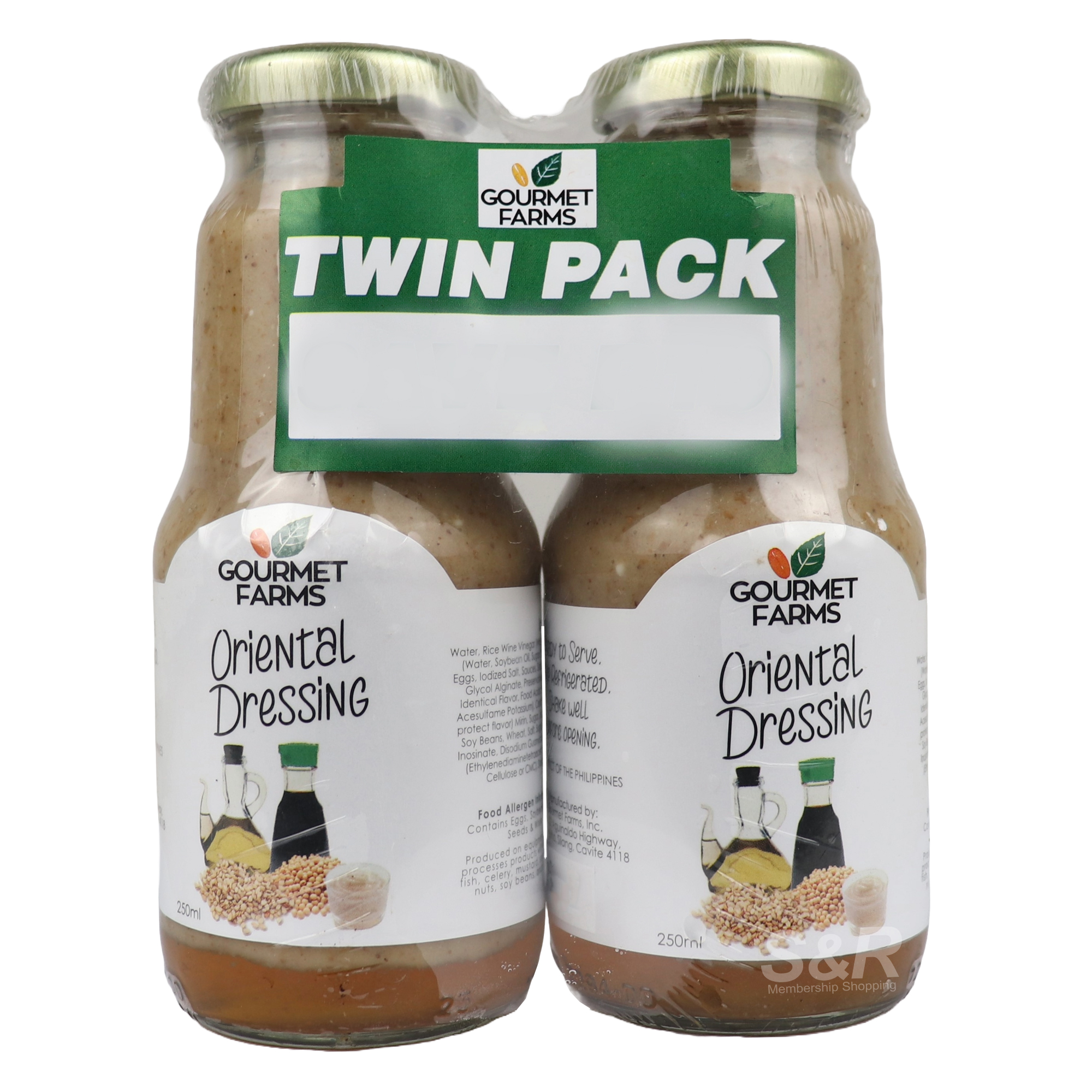 Gourmet Farms Oriental Dressing 2x250mL Gourmet Farms Oriental Dressing 2x250mL
